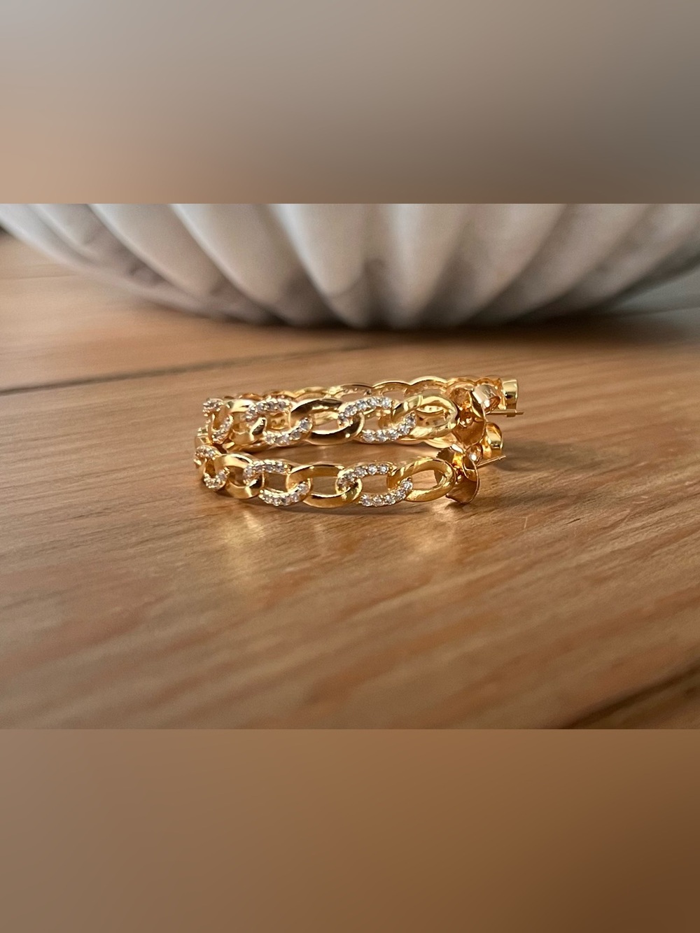 Gold Hoops - Elegant Women’s Jewelry - Picture 2 of 2